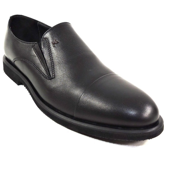 ALBERTO CICCIOLI ?? MEN\'S BLACK SOFT LEATHER COMFORT LOAFERS main image 6
